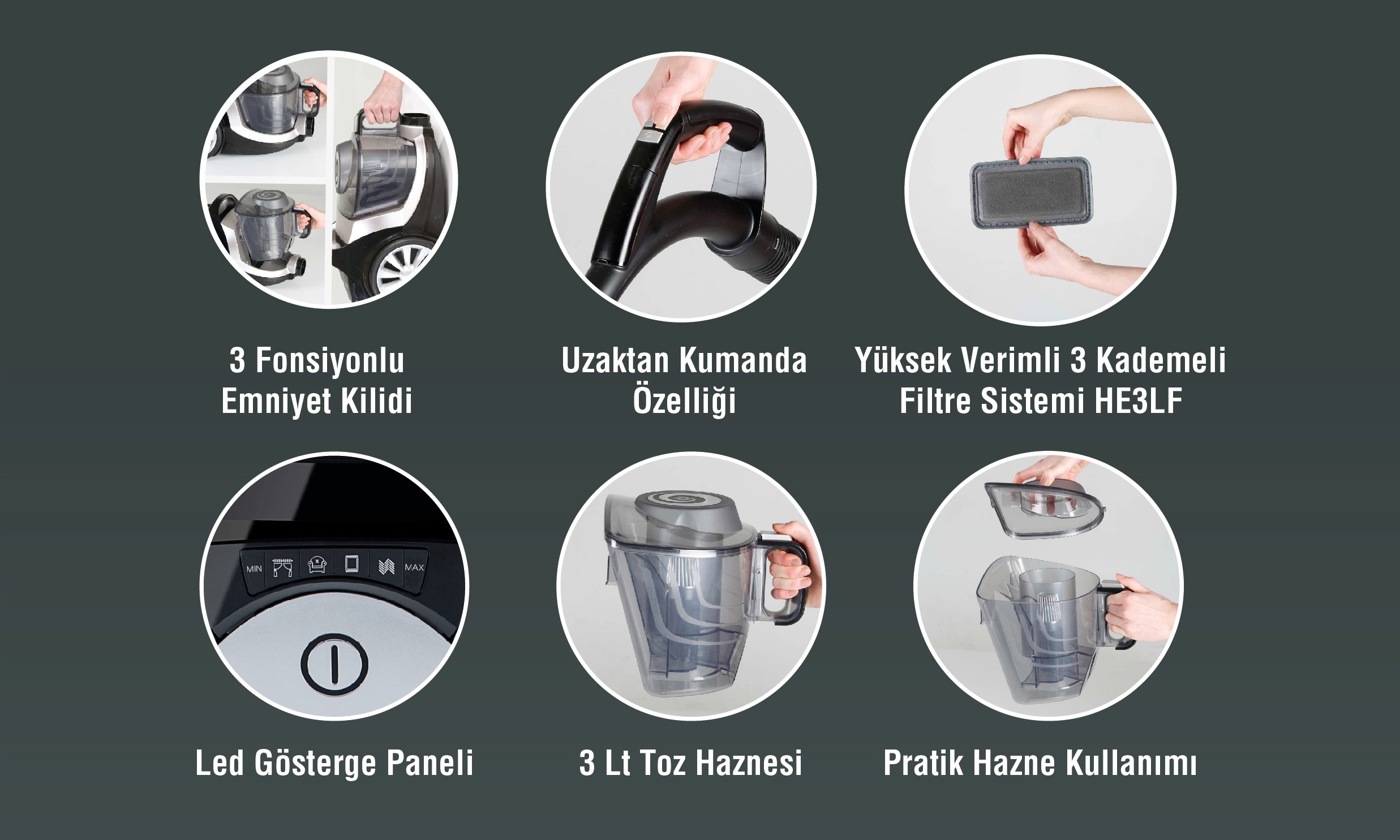 Arnica Tesla Premium Rose Elektrikli Süpürge